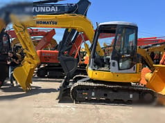 2020 Komatsu PC78US-6 crawler excavator, side view 2020 Komatsu PC78US-6 crawler excavator, side view
