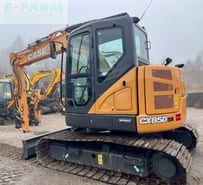 2023 CASE CX85D SR mini excavator, side view