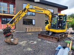 2017 Komatsu PC78US-10 crawler excavator side view 2017 Komatsu PC78US-10 crawler excavator side view
