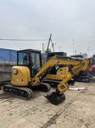 2019 Caterpillar 303.5E mini excavator, side view