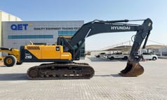 2019 Hyundai R210 Robex crawler excavator, side profile view