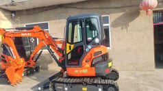 2023 Kubota U-35 mini excavator, side profile view