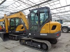 2023 XCMG XE55GA mini excavator, side view 2023 XCMG XE55GA mini excavator, side view