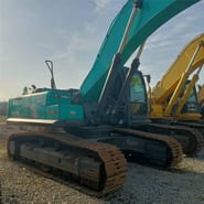 2023 Kobelco SK330D crawler excavator, side profile view