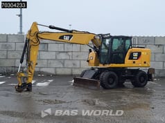 2016 Caterpillar M316F wheel excavator, side profile view