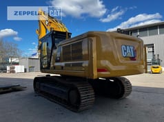 2019 Caterpillar 340-07A crawler excavator, rear three-quarter view