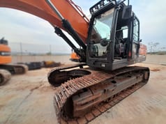 2021 Doosan DX350LC-7 crawler excavator, side view
