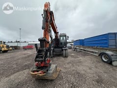 2019 Doosan DX165W-5 wheel excavator front view