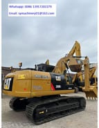2024 Caterpillar 320D2 Raupenbagger, Heck-Dreiviertelansicht