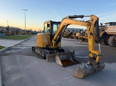 2021 Caterpillar 305E2 crawler excavator, side view 2021 Caterpillar 305E2 crawler excavator, side view