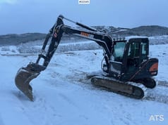 2022 Hardlife HE80 crawler excavator, side profile view