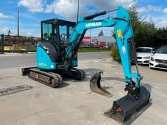 2021 Airman AX33U-7 mini excavator, side view
