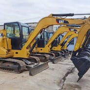 2016 Caterpillar 306D crawler excavator, side profile view 2016 Caterpillar 306D crawler excavator, side profile view