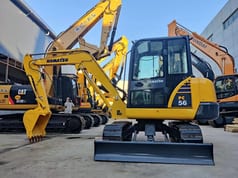 2022 Komatsu PC56 crawler excavator, front view