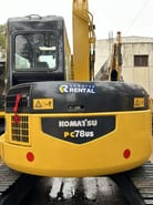 2018 Komatsu PC78US mini excavator rear view