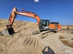 2020 Hitachi Zaxis 300LCN crawler excavator, side view