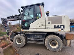 2017 Hidromek HMK 140W-3B wheel excavator side view