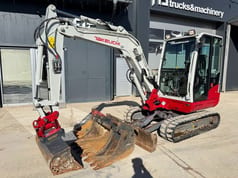 2016 Takeuchi TB240 mini excavator, side view 2016 Takeuchi TB240 mini excavator, side view