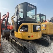 2022 Caterpillar 305CR mini excavator rear view 2022 Caterpillar 305CR mini excavator rear view