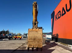 1999 Caterpillar 345B crawler excavator, rear view of bucket and boom