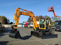 2013 Hyundai R80CR-9 crawler excavator side view