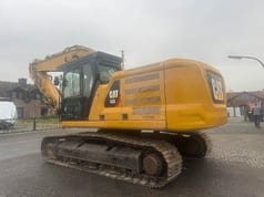 2005 Caterpillar 330 NEXT GEN crawler excavator, rear three-quarter view