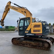 Hyundai HX235LCR crawler excavator, side view