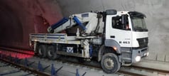 2026 Galen railway truck with crane, side view