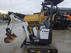 2023 Bobcat E10Z mini excavator, side view