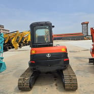 2021 Kubota U55 mini excavator, rear view