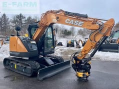 2019 CASE CX85D SR crawler excavator, side profile view