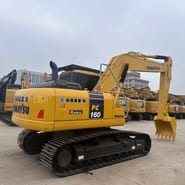 2023 Komatsu PC160 crawler excavator, rear three-quarter view