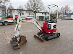 2022 Takeuchi TB210R mini excavator, side view