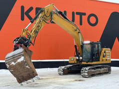 2018 Caterpillar 323 crawler excavator, side view 2018 Caterpillar 323 crawler excavator, side view