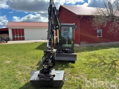 2024 Volvo ECR40F mini excavator, front view