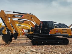 2023 Sany SY335H crawler excavator, side profile view