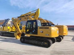 2024 Caterpillar 315D2GC crawler excavator, rear three-quarter view