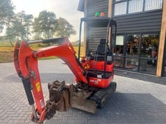 2018 Kubota U17-3 mini excavator, front three-quarter view 2018 Kubota U17-3 mini excavator, front three-quarter view