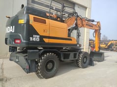 2018 Hyundai HW140-9 wheel excavator, rear three-quarter view