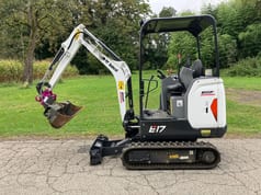 2022 Bobcat E17 mini excavator, side profile view 2022 Bobcat E17 mini excavator, side profile view