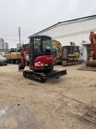 2020 Yanmar ViO35 mini excavator, front three-quarter view 2020 Yanmar ViO35 mini excavator, front three-quarter view