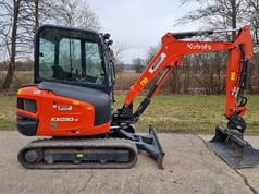 2023 Kubota KX030-4 crawler excavator, side view