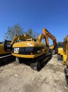 2021 Caterpillar 320C crawler excavator, rear three-quarter view