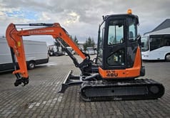 2017 Hitachi Zaxis 48U crawler excavator, side view