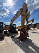 2016 Caterpillar 326FLN crawler excavator, front three-quarter view