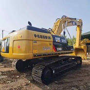 2021 Caterpillar 330D2 crawler excavator, rear three-quarter view 2021 Caterpillar 330D2 crawler excavator, rear three-quarter view