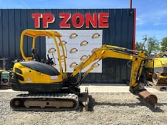 2015 Kubota KX61-3 mini excavator, side view