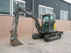 2018 Volvo ECR50D mini excavator, side view