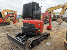 2024 Kubota U35 mini excavator, rear three-quarter view 2024 Kubota U35 mini excavator, rear three-quarter view