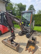 2021 Volvo EC18E mini excavator, front three-quarter view 2021 Volvo EC18E mini excavator, front three-quarter view